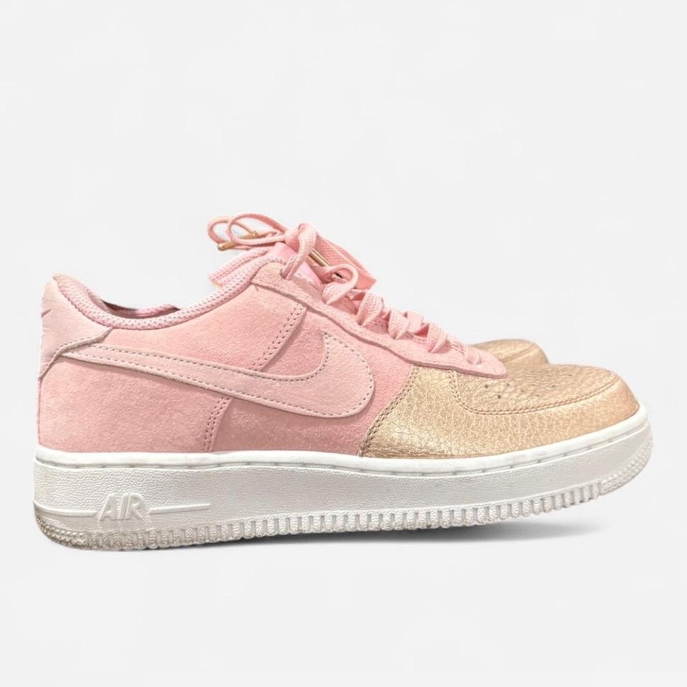 Nike Women's Pink and Gold Sneakers